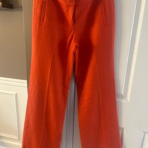 Orange wool straight leg Jcrew pant in size 4